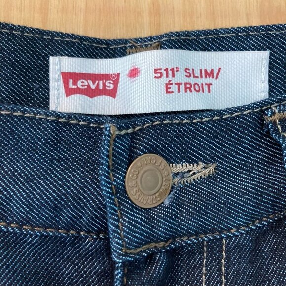 LEVI’S 511 Jeans 27  x 27 Dark Wash 9” Rise Jeans - Picture 3 of 8